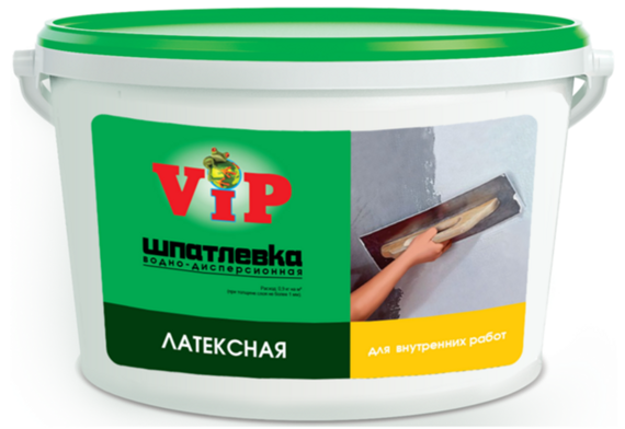Шпатлевка латексная для внутренних работ серии "VIP"