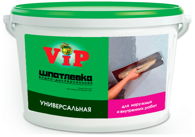 Шпатлевка универсальная для наружных и внутренних работ серии «VIP»